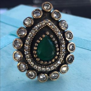 Beautiful sterling silver ring genuine stones